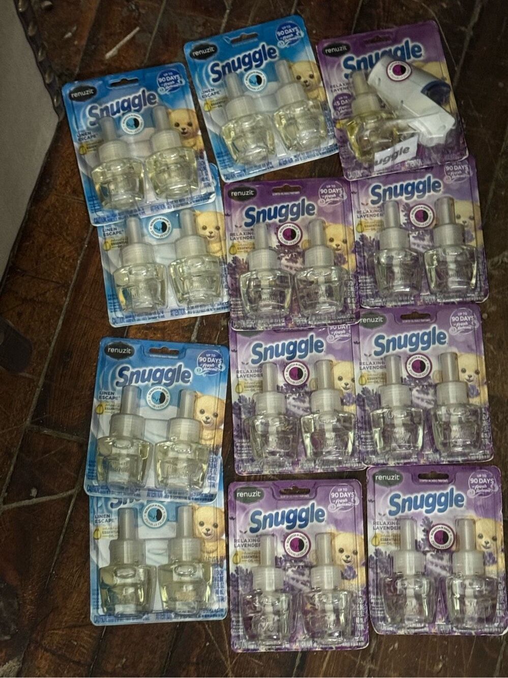 23x (11 packages) snuggle home fragrance scents oil+ warmer